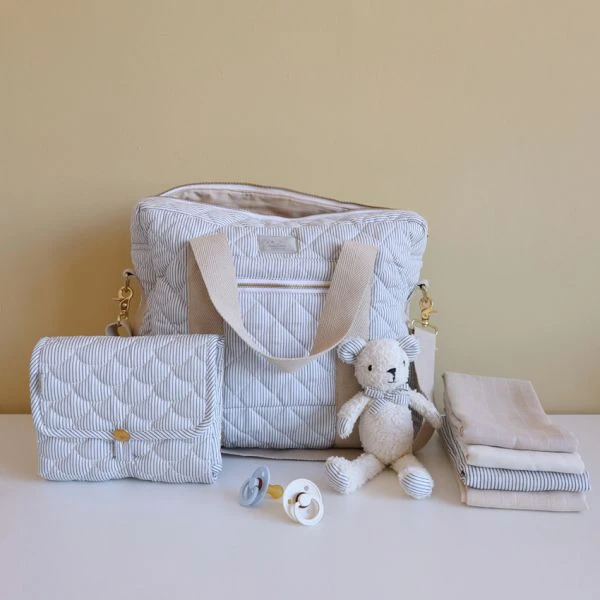 Cam Cam Copenhagen Classic Stripes Verzorgingstas - Blue - Afbeelding 2