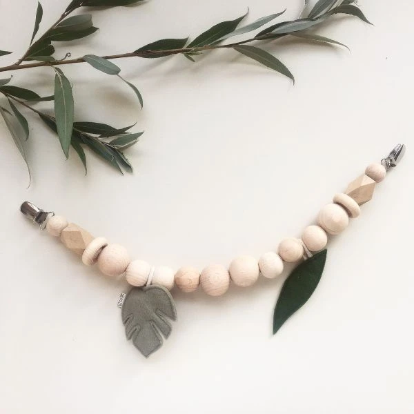 BEZISA Leaves Wagenspanner Pistache / Pine - Afbeelding 2