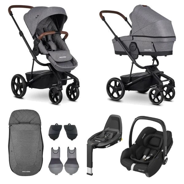 Easywalker Harvey 3 Premium Kinderwagen 2-in-1 Diamond Grey Pakketdeal