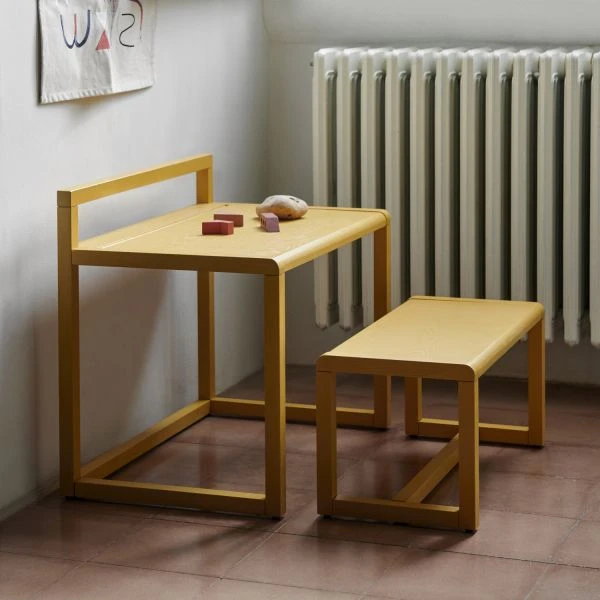 Ferm Living Little Architect Bankje - Geel 5 Ferm Living Little Architect Bankje - Geel - Afbeelding 3