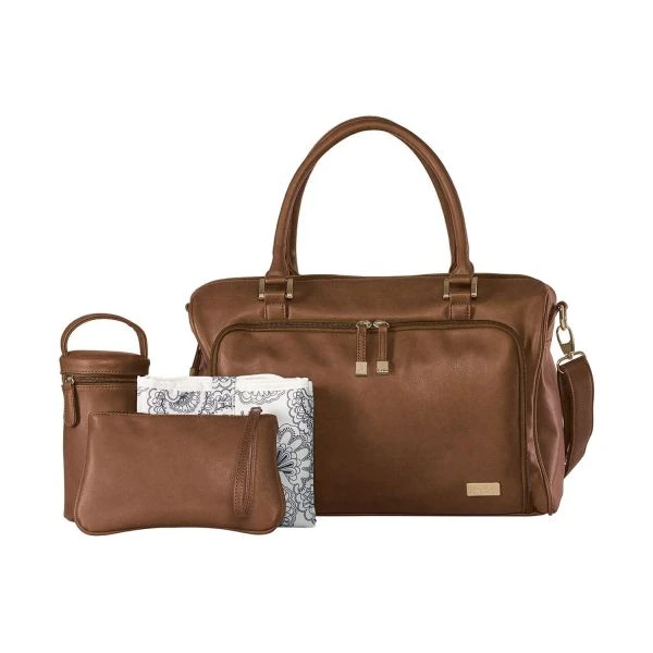Isoki Zip Satchel Luiertas Redwood Chestnut - Afbeelding 2