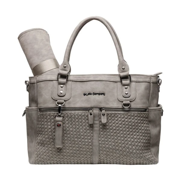 Little Company Monaco Braided Luiertas Taupe 5 Little Company Monaco Braided Luiertas Taupe - Afbeelding 3