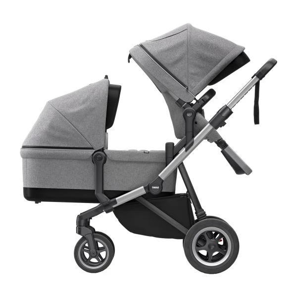Thule Sleek Duowagen 0 Mnd Grey Melange 3 Thule Sleek Duowagen 0 Mnd Grey Melange
